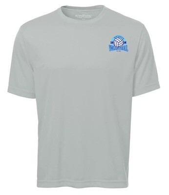 Dartmouth Volleyball Club - Silver Dartmouth Volleyball Club Logo Short Sleeve Moist Wick (Left Chest Logo)