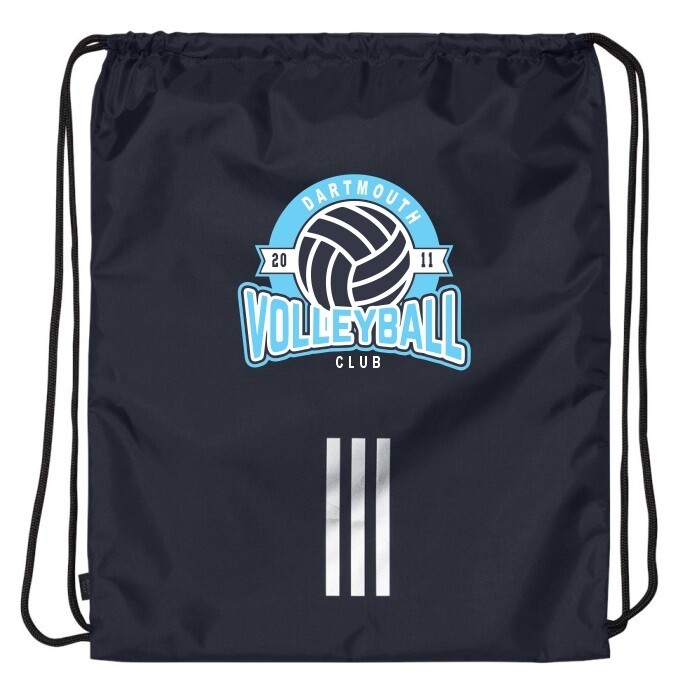 Dartmouth Volleyball Club - Navy Dartmouth Volleyball Club Logo Adidas Cinch Bag
