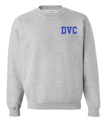 Dartmouth Volleyball Club - Sport Grey DVC Crewneck Sweatshirt (Left Chest Logo)