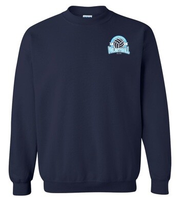 Dartmouth Volleyball Club - Navy Dartmouth Volleyball Club Logo Crewneck Sweatshirt (Left Chest Logo)