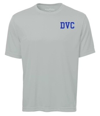Dartmouth Volleyball Club - Silver DVC Short Sleeve Moist Wick (Left Chest Logo)