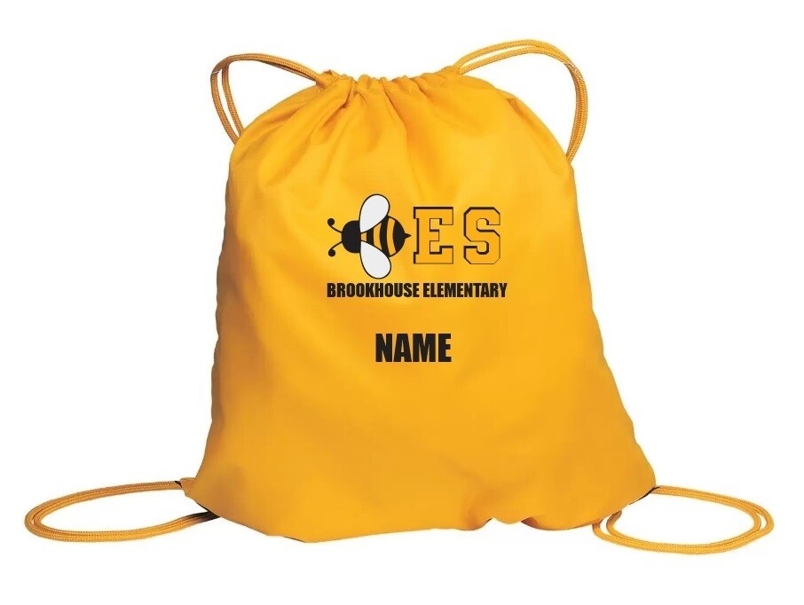 Brookhouse Elementary School - Sport Gold Bee-ES Cinch Bag