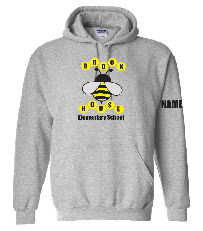 Brookhouse Elementary School - Sport Grey Brookhouse Bee Hoodie