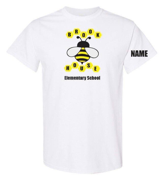 Brookhouse Elementary School - White Brookhouse Bee T-Shirt