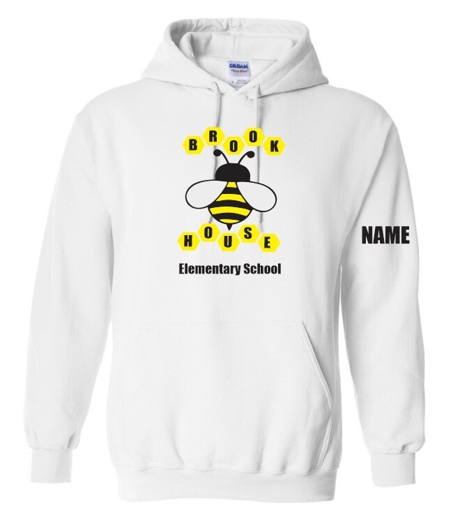 Brookhouse Elementary School - White Brookhouse Bee Hoodie