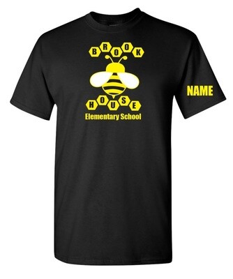Brookhouse Elementary School - Black Brookhouse Bee T-Shirt