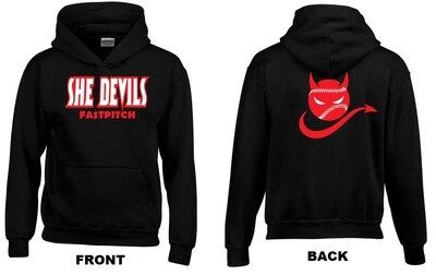 Dartmouth She Devils -  She Devils Hoodie with Logo on Front & Back