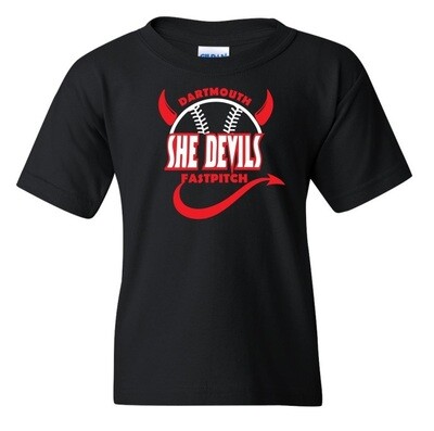 Dartmouth She Devils - Black Dartmouth She Devils Fast Pitch T-Shirt