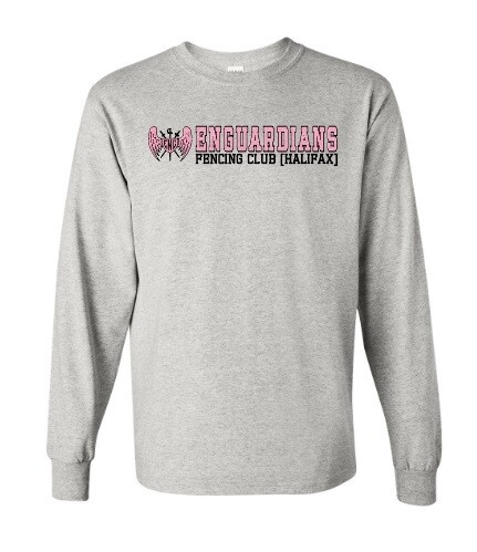 Enguardians Fencing Club - Sport Grey Enguardians Fencing Club Long Sleeve Cotton Shirt