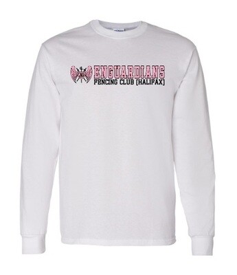 Enguardians Fencing Club - White Enguardians Fencing Club Long Sleeve Cotton Shirt