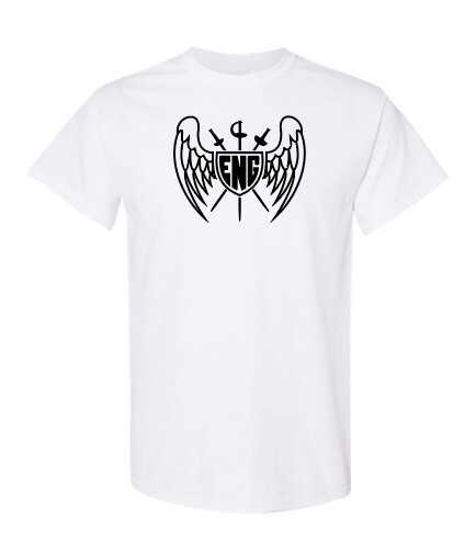 Enguardians Fencing Club - White ENG Cotton T-Shirt