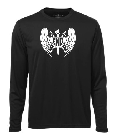Enguardians Fencing Club - Black ENG Long Sleeve Moist Wick Shirt