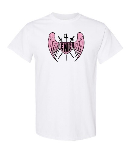 Enguardians Fencing Club - White ENG Cotton T-Shirt