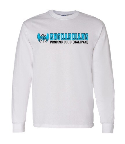 Enguardians Fencing Club - White Enguardians Fencing Club Long Sleeve Cotton Shirt