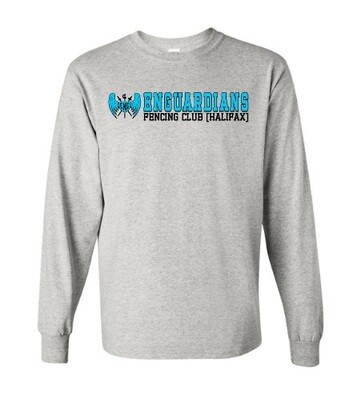 Enguardians Fencing Club - Sport Grey Enguardians Fencing Club Long Sleeve Cotton Shirt