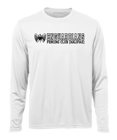 Enguardians Fencing Club - White Enguardians Fencing Club Long Sleeve Moist Wick Shirt