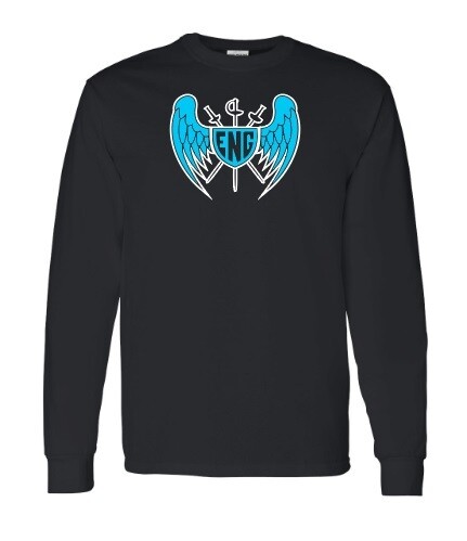 Enguardians Fencing Club - Black ENG Long Sleeve Cotton Shirt