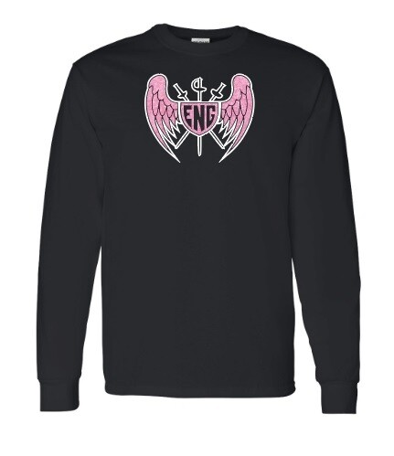 Enguardians Fencing Club - Black ENG Long Sleeve Cotton Shirt