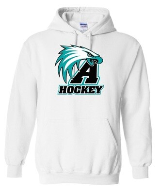 Auburn High - White Auburn Eagles Hockey Hoodie