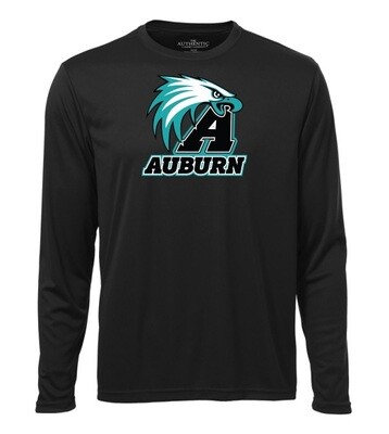 Auburn Drive - Black Auburn Long Sleeve Moist Wick Shirt