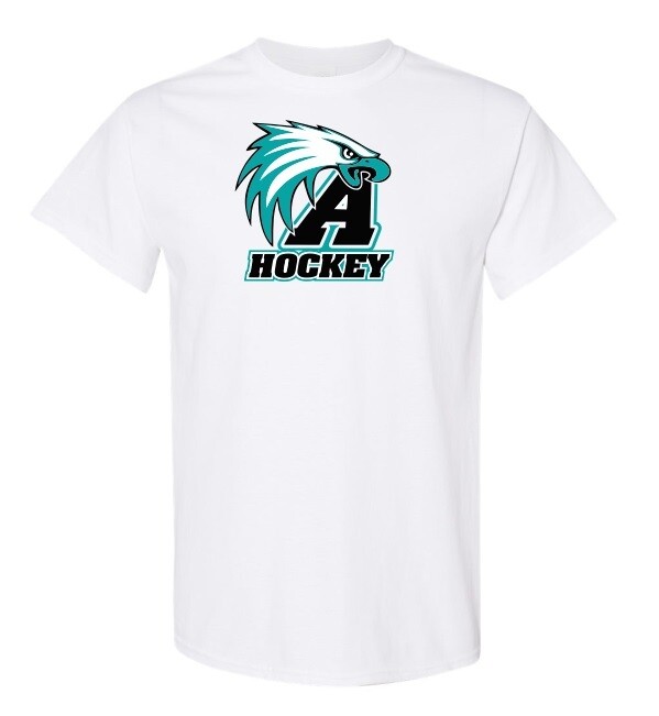 Auburn High - White Auburn Eagles Hockey T-Shirt