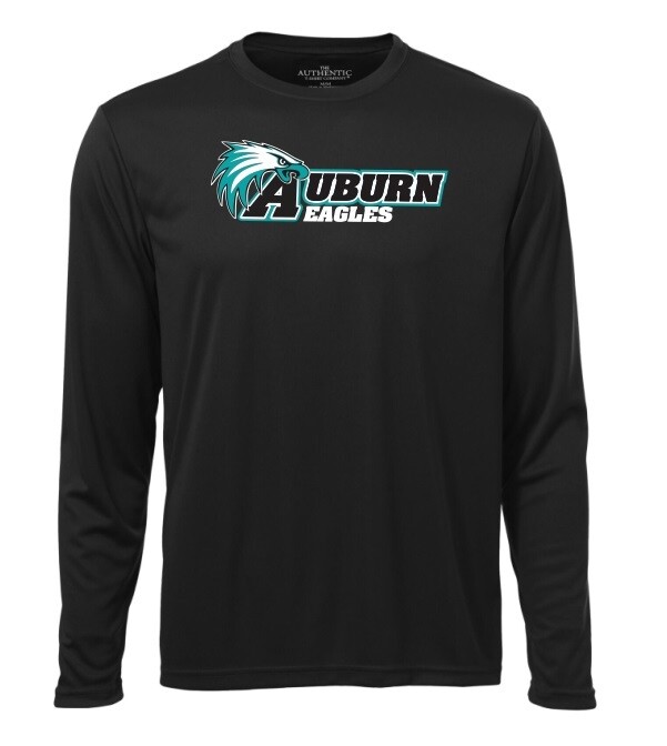 Auburn Drive - Black Auburn Eagles Long Sleeve Moist Wick Shirt