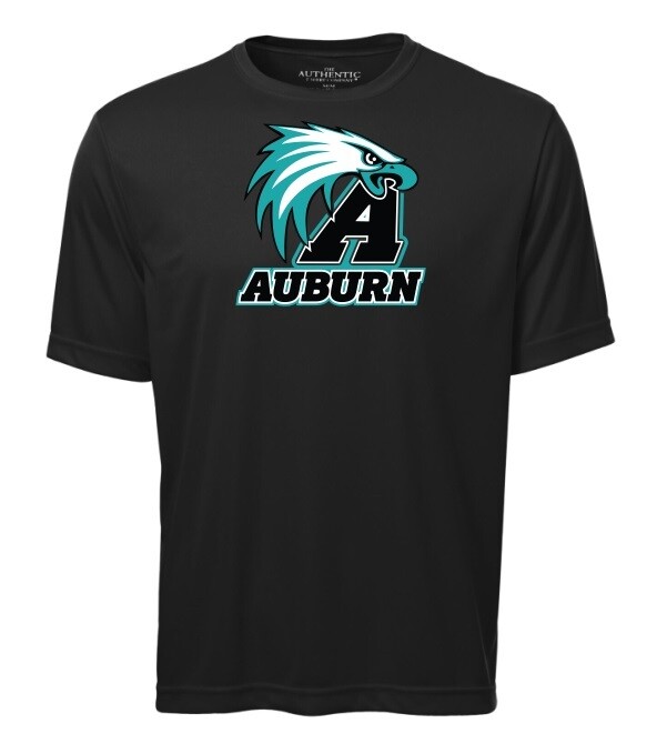 Auburn High - Black Auburn Short Sleeve Moist Wick
