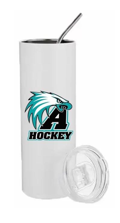 Auburn High  - Auburn Eagles Hockey Tumbler with Straw