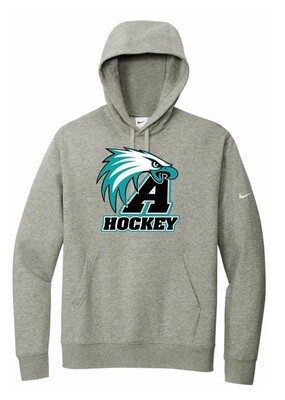 Auburn High - Dark Grey Heather Auburn Eagles Hockey Nike Hoodie