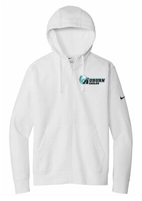 Auburn High - White Auburn Eagles Nike Zip Hoodie