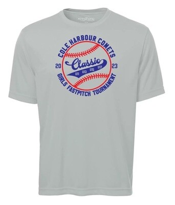 Cole Harbour Comets Fast Pitch Tournament - Silver Moist Wick T-Shirt