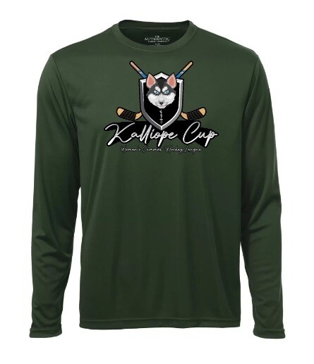 Kalliope Cup - Forrest Green Kalliope Cup Long Sleeve Moist Wick Shirt