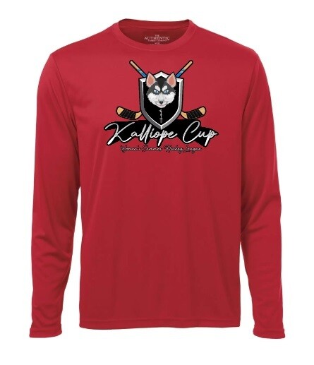 Kalliope Cup - Red Kalliope Cup Long Sleeve Moist Wick Shirt