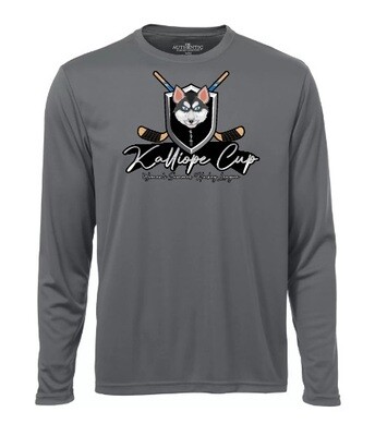 Kalliope Cup - Charcoal Grey Kalliope Cup Long Sleeve Moist Wick Shirt