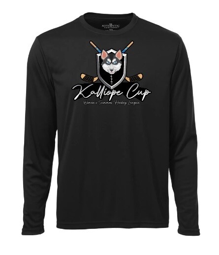 Kalliope Cup - Black Kalliope Cup Long Sleeve Moist Wick Shirt
