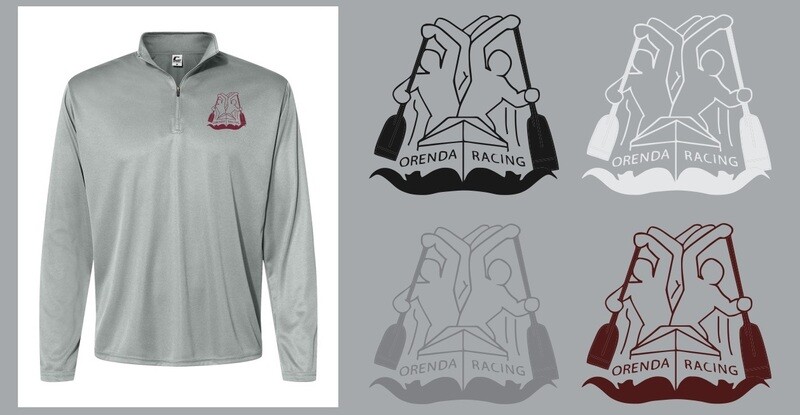 Orenda Canoe Club - Silver Men's Quarter Zip Pull Over