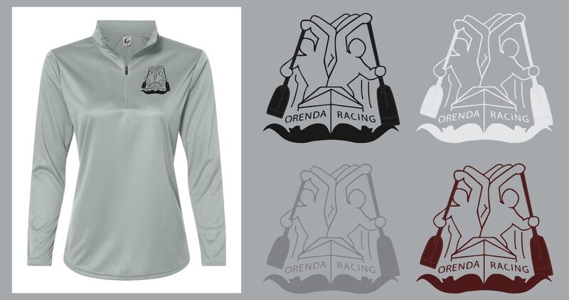 Orenda Canoe Club - Silver Ladies Quarter Zip Pull Over