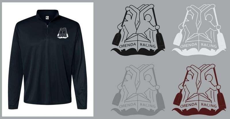Orenda Canoe Club - Black Men's Quarter Zip Pull Over