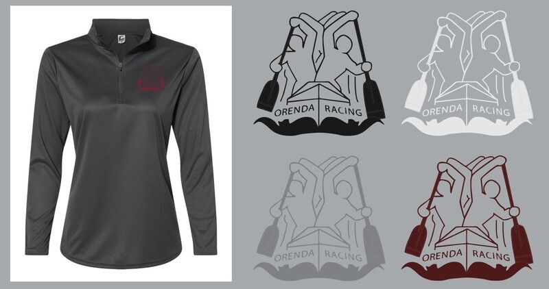 Orenda Canoe Club - Graphite Ladies Quarter Zip Pull Over