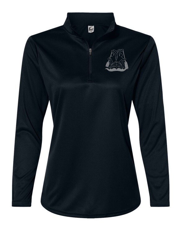 Orenda Canoe Club - Black Ladies Quarter Zip Pull Over