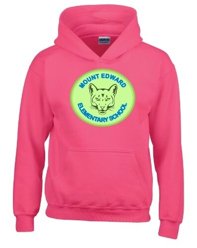 Mount Edward Elementary  - Pink Mount Edward Elementary Logo Hoodie