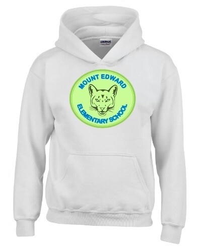 Mount Edward Elementary  - White Mount Edward Elementary Logo Hoodie