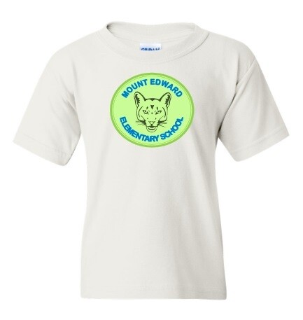 Mount Edward Elementary - White Mount Edward Elementary Logo T-Shirt
