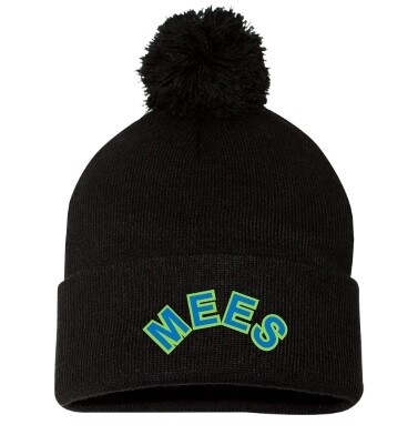 Mount Edward Elementary - Black MEES Pom-Pom Beanie