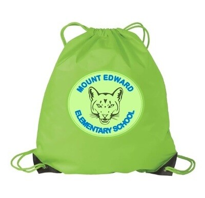 Mount Edward Elementary - Green Mount Edward Elementary Logo Cinch Bag