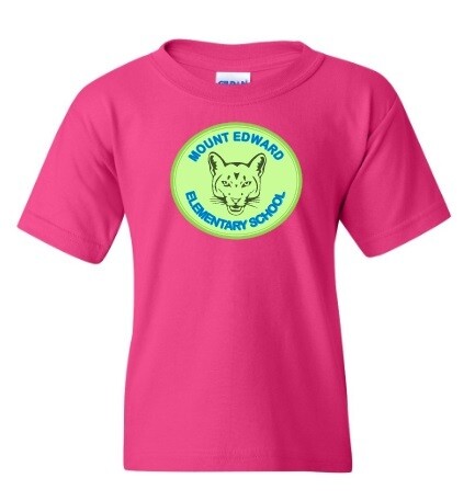 Mount Edward Elementary - Pink Mount Edward Elementary Logo T-Shirt