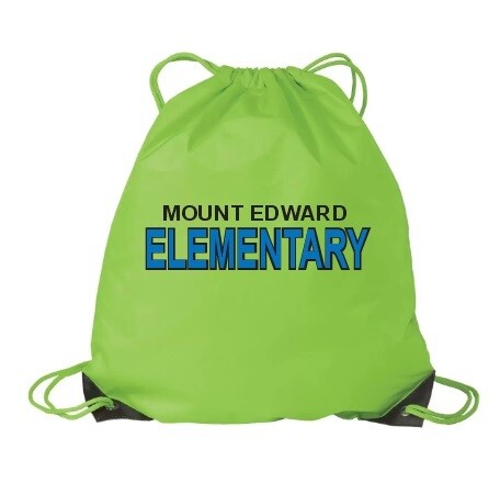 Mount Edward Elementary - Green Mount Edward Elementary Cinch Bag