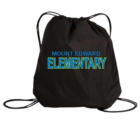 Mount Edward Elementary - Black Mount Edward Elementary Cinch Bag