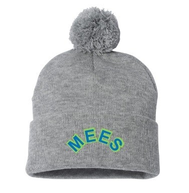 Mount Edward Elementary - Heather Grey MEES Pom-Pom Beanie