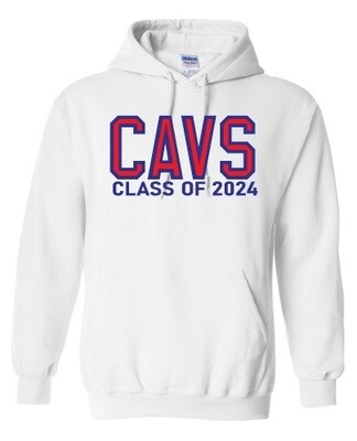 Cole Harbour High - White CAVS Class of 2024 Hoodie